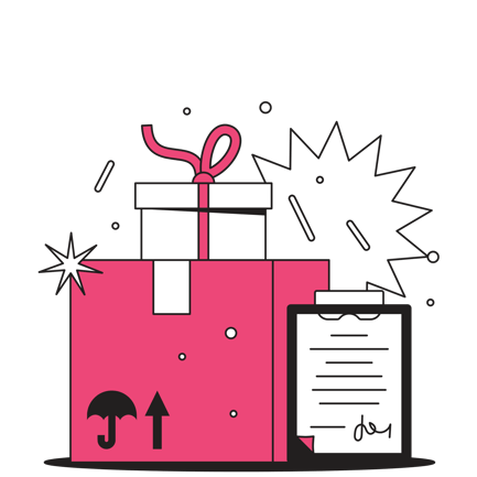 Order Delivered: Packages and Clipboard With Signature