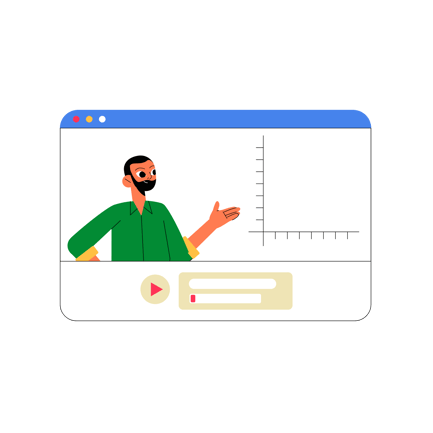 Man Explaining Math in Online Video Course