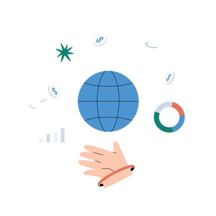 Bitcoin Global Boost Illustration