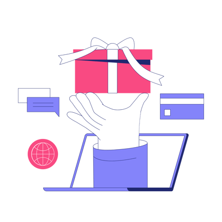 Online Loyalty Program Illustration