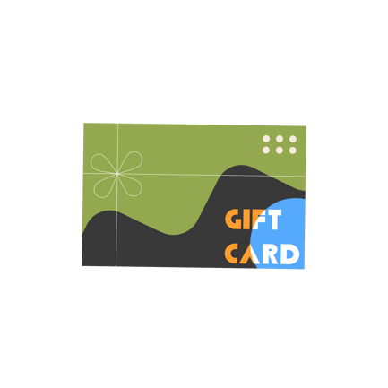 Geometric Gift Card Illustration for Corporate Use