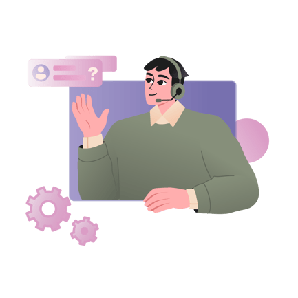 Customer Service Person Answering a Question