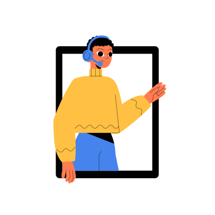 Animated Virtual Presenter with Headset