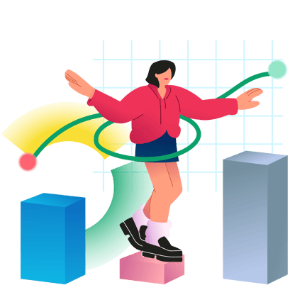 Woman Working With Financial Analytics