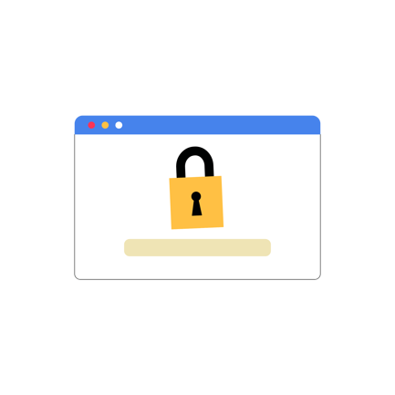 Interfaz de protección de datos y seguridad de contraseñas
