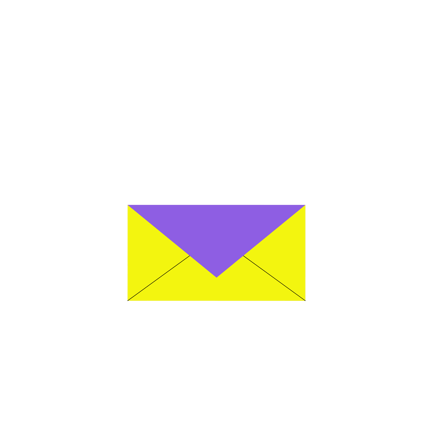 Envelope with a Letter Illustration