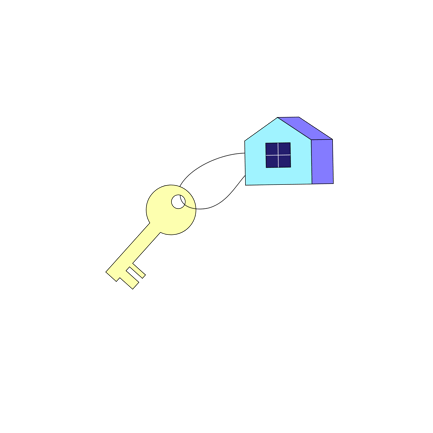 House Key Illustration