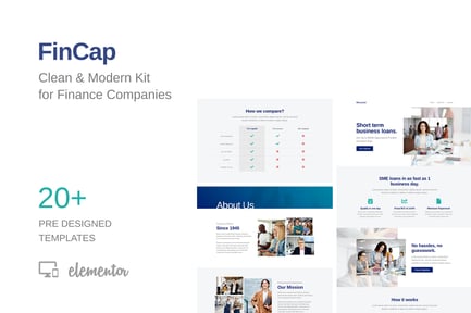 Preview: FinCap - Finance Template Kit