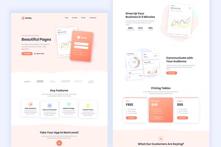 Preview: SaaSy - SaaS & App Landing Page Template Kit