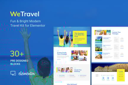 Preview: WeTravel - Travel and Tourism Template Kit