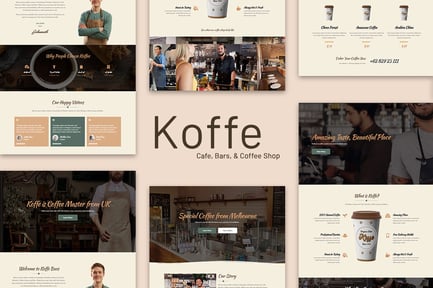 Preview: Koffe - Cafe & Coffee Shop Template Kit