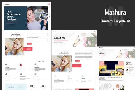 Preview: Mashura - Portfolio Elementor Template Kit