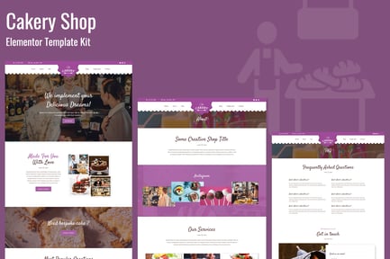 Preview: Cakeryshop - Bakery Business Template Kit