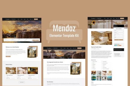 Preview: Mendoz - Hotel & Travel Template Kit