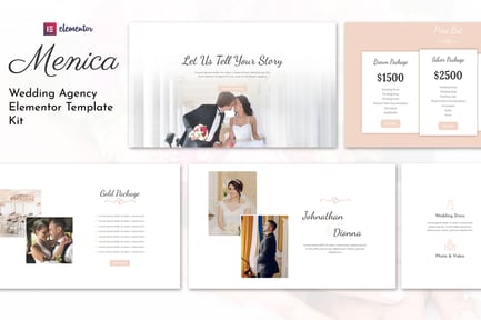 Preview: Menica - Wedding Elementor Template Kit