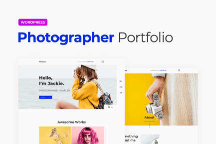 Preview: Proto – Photographer Portfolio Template Kit