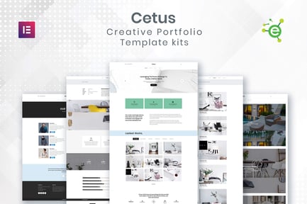 Preview: CETUS - Creative Portfolio Elementor Template Kit