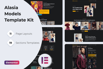 Preview: Alasia — Model Agency Elementor Template Kit