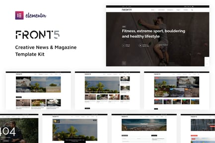 Preview: FrontFive - Creative News & Magazine Template Kit
