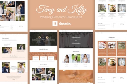 Preview: Temy and Kifty Wedding Template Kit