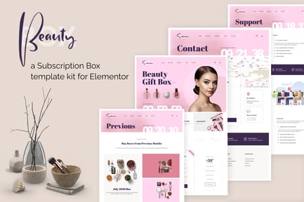 Preview: BeautyBox - Subscription Box Elementor Template Kit