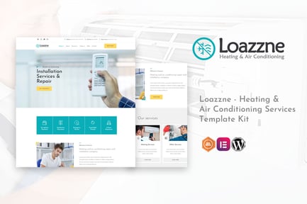 Preview: Loazzne - Heating & Air Conditioning Services Template Kit