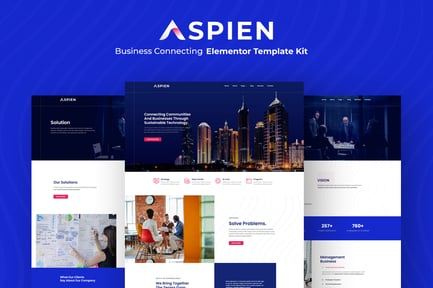 Preview: Aspien - Business Connecting Elementor Template Kit