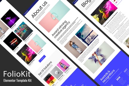 Preview: Foliokit - Personal Portfolio Elementor Pro Template Kit