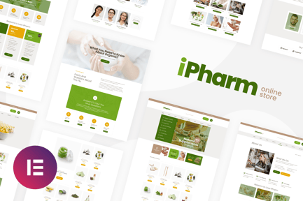 Preview: iPharm - Online Pharmacy Woocommerce Elementor Template Kit
