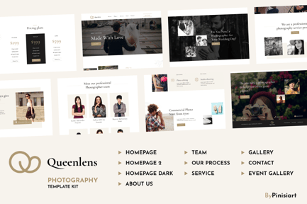 Preview: Queenlens - Portfolio & Photography Elementor Template Kit