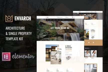 Preview: EnvArch – Architecture & Single Property Elementor Template Kit