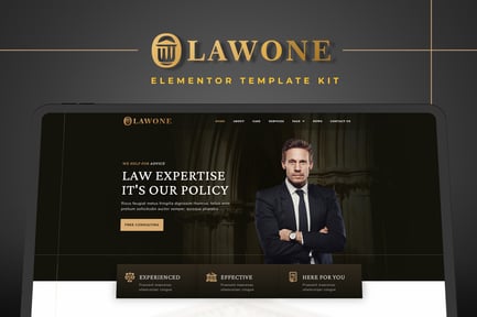 Preview: Lawone - Legal & Law Firm Elementor Template Kit
