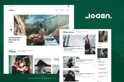 Preview: Logen - Lifestyle Blog Elementor Pro Template Kit