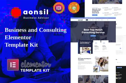 Preview: Aonsil - Business & Consulting Elementor Template Kit