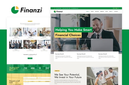 Preview: Finanzi - Finance & Business Elementor Template Kit