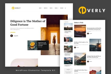Preview: Everly - Blog & Magazine Elementor Template Kit