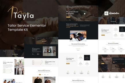 Vorschau: Tayla - Tailor Service Elementor Template Kit