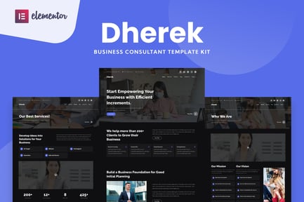 Preview: Dherek - Business Consultant Website Template