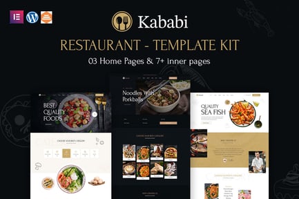 Preview: Kababi - Restaurant Elementor Template Kit
