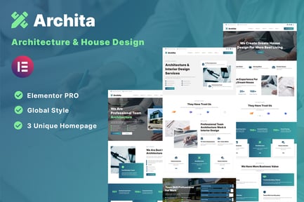 Preview: Archita - Architecture & Interior Design Elementor Template Kit