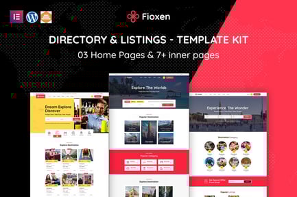 Preview: Fioxen - Travel & destination Listings Elementor Template Kit