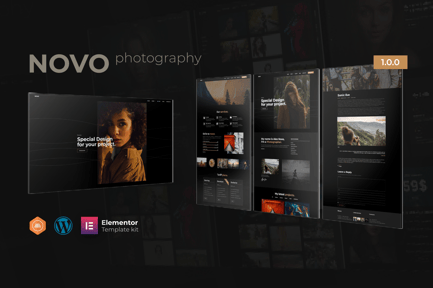 Preview: Novo - Photography Elementor Template Kit