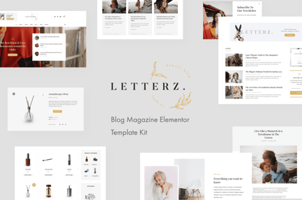 Preview: Letterz - Blog Magazine Elementor Template Kit