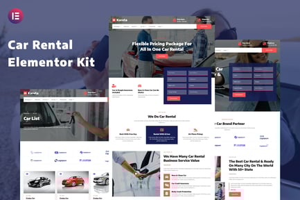 Preview: Kareta - Car Rental Services Elementor Template Kit