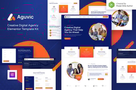Preview: Aguvic - Creative Digital Agency Elementor Template Kit