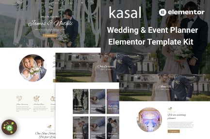 Preview: Kasal - Wedding & Event Planner Elementor Template Kit
