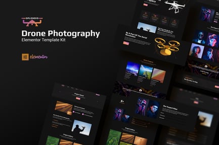 Preview: Splendid - Drone Photography Elementor Template Kit