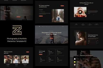 Preview: Zenin - Photography & Portfolio Elementor Template Kit