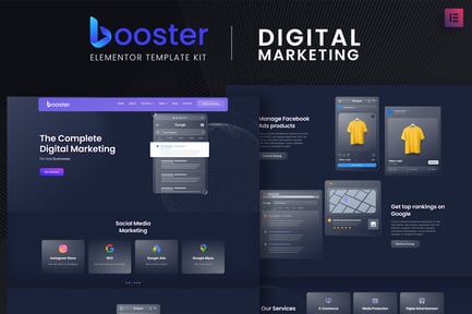 Preview: Booster - Digital Marketing Elementor Template Kit