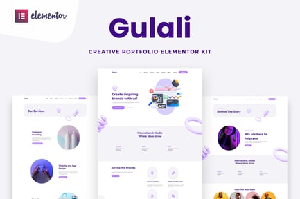 Preview: Gulali - Creative Portfolio Elementor Template Kit